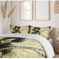 thumbnail image 6 of Ambesonne Music Duvet Cover Sets, Guitar Virtoso Sketchy, 2-King, Brown Beige Black, 6 of 7