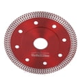 thumbnail image 2 of Disco de corte de diamante de 115 mm para corte en seco y húmedo, herramienta para cerámica, granito, mármol, color rojo, 2 of 12