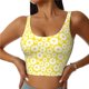 thumbnail image 1 of Balery Daisies Flowers Sujetadores deportivos con espalda cruzada para mujer, acolchados, sin costuras, de alto impacto, ideales para yoga, gimnasio, entrenamiento y fitness.-XX-Large, 1 of 8