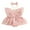 Pink, variant on Bagilaanoe Newborn Baby Girl Summer Rompers Dress Flower Embroidered Fly Sleeve Bodysuits + Headband 6M 12M 18M 24M Infant Patchwork A-line Dresses