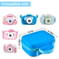 thumbnail image 5 of Kids Camera Case Compatible with Seckton/for Goopow/for Dylanto/for ESOXOFFORE/for Agoigo/for GKTZ/for Anchioo Digital Waterproof Camera. Portable Instant Print Cameras Storage-Blue, 5 of 7