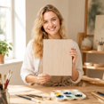 thumbnail image 5 of Unfinished Blank Wood Square Board for DIY Crafts Paintable Natural Wooden Plaque Smooth Sanded Surface 11.8 x 11.8 Inch for Festive Home Decor and Art Projects Display, 5 of 5
