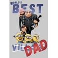thumbnail image 2 of Men's Despicable Me World's Best Dad  Sweatshirt Athletic Heather Medium, 2 of 4