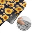 thumbnail image 5 of Honeii Vintage Black White Plaid Sunflowe Pattern Bathroom Anti-Skid Pad Bathroom Mat Vintage Seamless Pattern Not-Slip Toilet Rug Set, 5 of 6