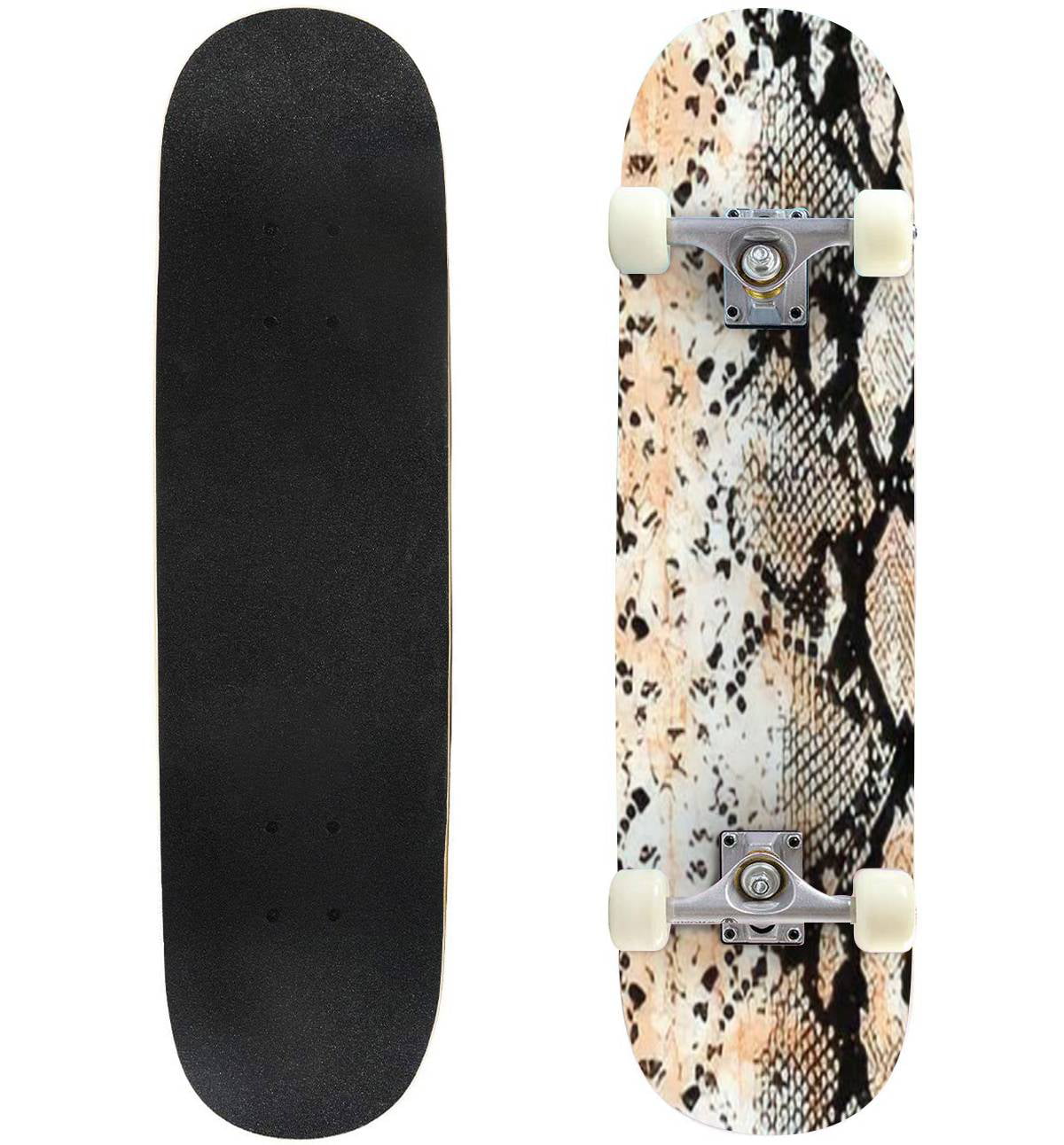 Toegepast klep Biscuit Snake skin Outdoor Skateboard Longboards 31"x8" Pro Complete Skate Board  Cruiser - Walmart.com