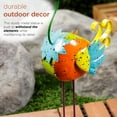 thumbnail image 6 of Alpine Corporation Rainbow Metal Quirky Bird Decor, 6 of 11