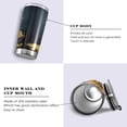 thumbnail image 2 of SKYSONIC St. Patrick's Day Tumbler Stainless Steel Double Wall Vacuum Reusable Insulated Mug with Straw and Built-in Coaste for Cold and Hot Beverages, 12oz, 2 of 7