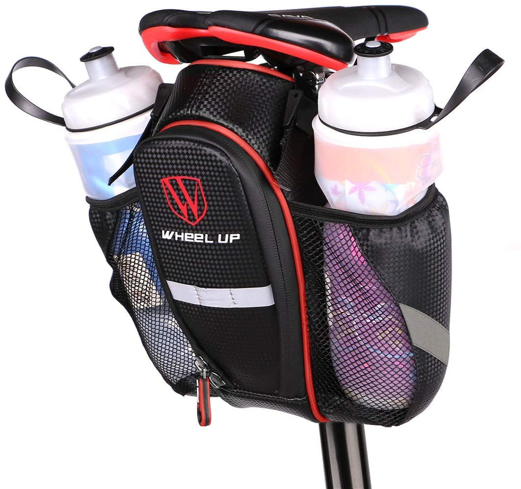 Bike Seat Bags Bicycle Saddle bag Waterproof Rear Pack Storage with Water Bottle