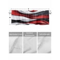 thumbnail image 4 of Valances for Windows Abstract Gradient Stitching Rod Pocket Cafe Window Treatments Valance Curtains for Kitchen Bathroom Laundry Basement Windows 42"x18", 4 of 9