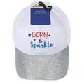 thumbnail image 2 of Way to Celebrate Americana "Born to Sparkle" Baseball Cap, Adult Size, 1 Piece, 2 of 4