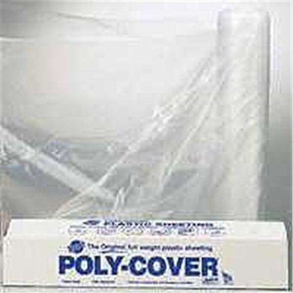 Orgill Plastic Poly Film - 4 Mil Clear LDPE - 16' x 100'