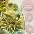 thumbnail image 5 of Golden Easter Eggs, 2.36'' Plastic 12 Pack Easter Metallic Gold Eggs Fillable, Bulk Surprise Eggs Golden Egg Fill for Candy Treats Easter Theme Party Festival Basket Stuffer Eggs Gift, 5 of 9