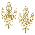 thumbnail image 1 of veasfak Embroidered Applique Sew On Flower Embroidery Patch for Cosplay Costumes Gold, 1 of 9