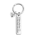 thumbnail image 1 of Teacher Appreciation Keychain Stainless Steel Graduation Key Chains Teachers Day Grad Thanksgiving Christmas Gifts, 1 of 5