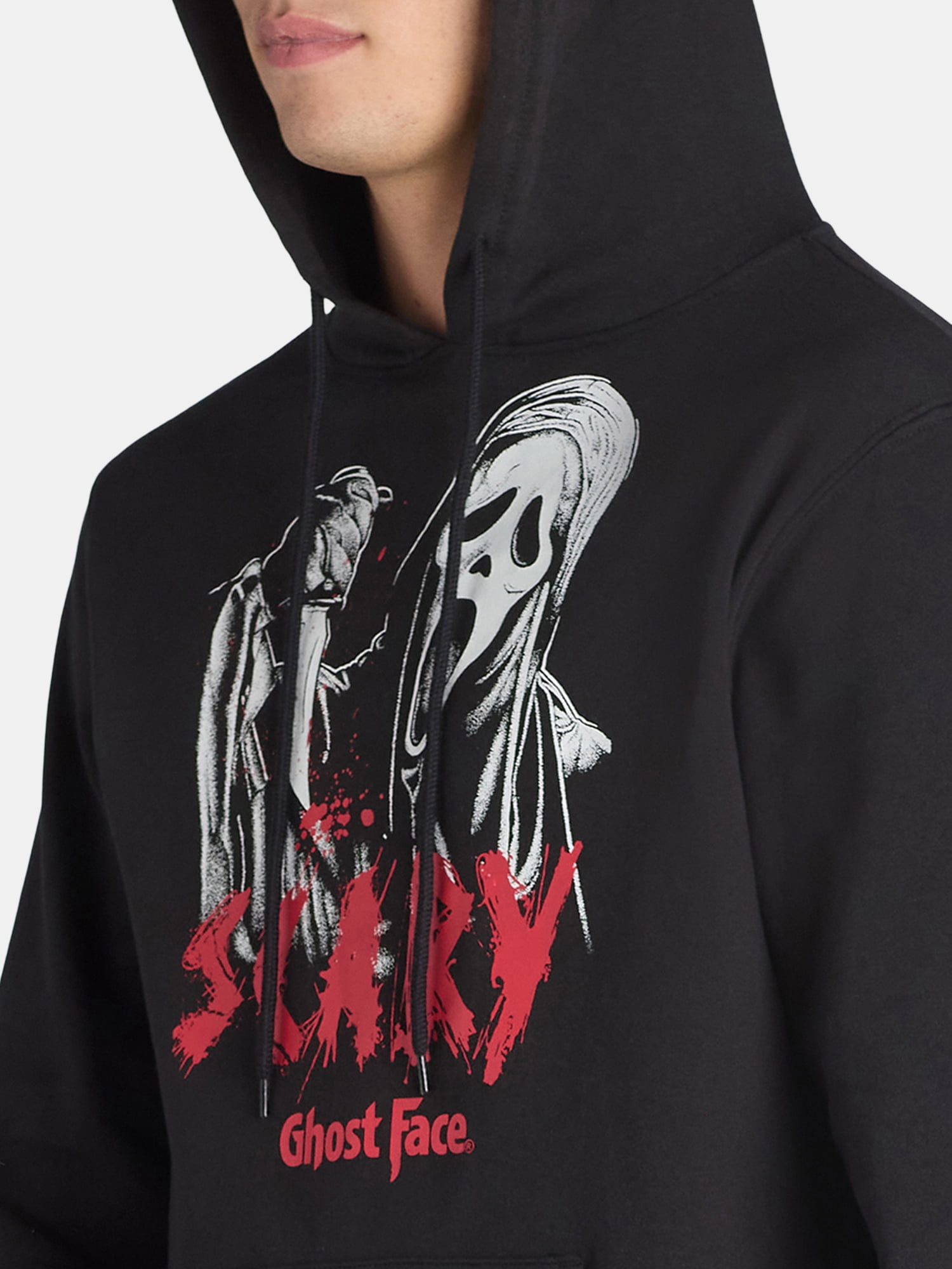 Ghost Face Men's and Big Men’s Graphic Hoodie, Sizes XS-3XL