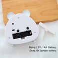 thumbnail image 4 of Reloj despertador analógico Mini Panda de 4 pulgadas para niños, sin tictac/lindo/bonito - Marcarons Green (Panda) JFHHH pequeña, 4 of 4