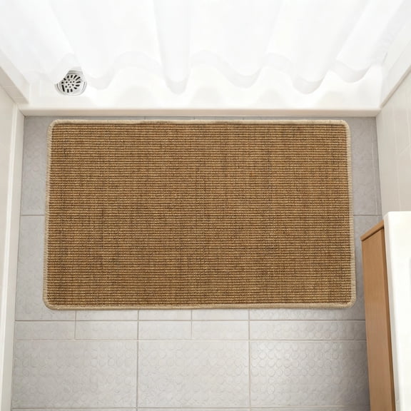 Sisal Door Mat 50x80 cm Handwoven, Heavy Duty Natural Fiber Welcome Mat for Indoor & Outdoor Use, Non Slip Entryway Rug