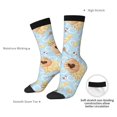 thumbnail image 4 of Logiee Cute Gnome Bee Collects Honey Print Adult Socks for Men & Women,Calf Socks, Ankle Socks,Boots Socks,Breathable Casual Sock,Unisex Crew Socks, 4 of 6