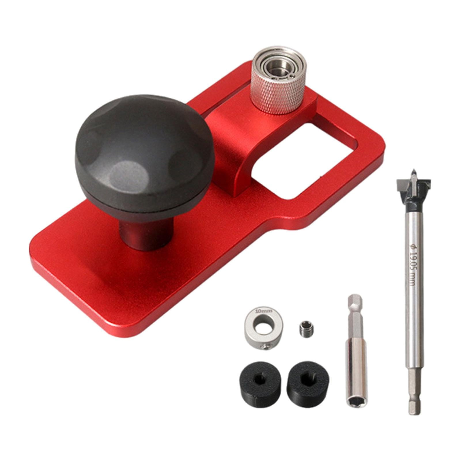 koolsoo Vertical Drill Guide Jig Puncher Tools Hole Positioning Hole Bearing Tools for Professional DIY Craft Projects Home Carpenter 19mm