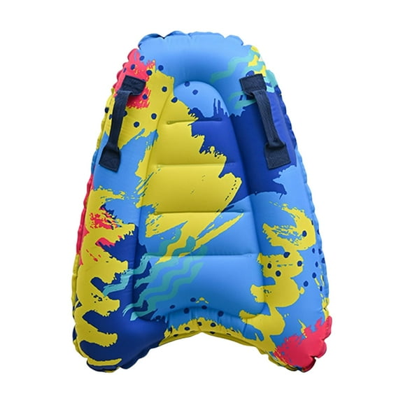 XLWLLNJ Adults Kids Inflatable Surfboard with Handles PVC Inflatable Pool Raft Beach Multi