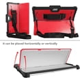 thumbnail image 3 of SOATUTO Heavy Duty Case Cover for Microsoft Surface Pro 8 / Surface Pro X 13 inch Tablet Hard Back Case with Pen Holder Hand Strap Fit for Type Cover Keyboard for Surface Pro 8 / Pro X - Red+Black, 3 of 6