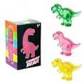 thumbnail image 3 of Dinosaur Squeeze Stress Relief Toy, Ultra-Soft Fabric Emotional Healing Stress Relief Toy, Lifelike Details Cozy Companion for Home, Office, Bedroom & Relaxation Spaces, Pink, 3 of 5