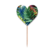 thumbnail image 1 of Tropic dibujo Art flor de la planta Etiqueta del corazón de la bandera del palillo de dientes, 1 of 3