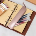 thumbnail image 2 of Under 1$ Pencil Case Slim Zippered Faux Leather Pen Pouch Compact for College Office Teens 7.7x1.4x0.6 in PU Pink by Xuniizn, 2 of 7