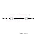 thumbnail image 3 of Cable Chicote Selector Std Compatible Con Oldsmobile Cutlass 2.3L 1992 1993 1994 1995 CAHSA Cable Chicote Acelerador, 3 of 7