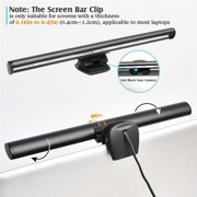Home Storage Bar 26cm Computer Screen Monitor Light Bar E-Reading Lamp with Bi-Color Temperature 2800K-6500K 10 Levels of Adjustable Brightness for Laptop Desktop Office Home