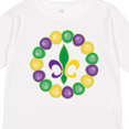 thumbnail image 4 of Inktastic Mardi Gras Beads and Fleur De Lis Boys or Girls Long Sleeve Toddler T-Shirt, 4 of 5