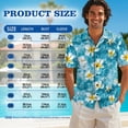 thumbnail image 6 of Whosucclay Ripples Starfish Plumeria Flower Print Couple Matching Outfits Summer Dresses for Women with Pockets Mens Hawaiian Button Down Shirts Beach Vacation Outfits for Husband and Wife, 5XL, 6 of 7