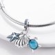 thumbnail image 4 of Charms 100 % Real 925 Plata Esterlina Océano Serie Cangrejo Tortuga Sirena Encantos Abalorios Ajuste Original Pandora Pulseras Brazalete Joyería Regalos, 4 of 4