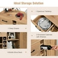 thumbnail image 5 of Costway 2-Door Wine Bar Cabinet Kitchen Sideboard Buffet with Drawer & Adjustable Shelves Natural, 5 of 10