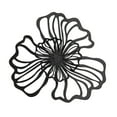 thumbnail image 4 of Decoración de pared de hierro, decoración floral para colgar en la pared, decoración para el hogar y la oficina, adorno de pared de estilo moderno, ar Negro Grande, 4 of 8