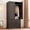 Black, variant on 65" Armoire Wardrobe Closet with 2 Doors and 2 Drawers,Shutter Door Wardrobe with Metal Hanging Rod for Bedroom,Modern Wood Storage Cabinet for Home Office