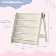 thumbnail image 4 of Hironpal Wood 4-Tier Foldable Kids Bookshelf Montessori Toddler Bookcase for Playroom Nursery Classroom Preschool, 4 of 10