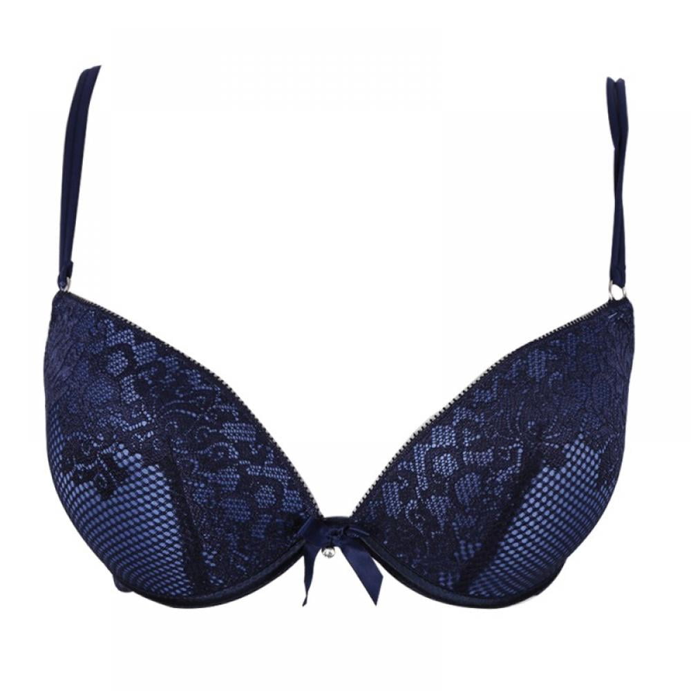Sexy Lace Bra And Panty Set Back For Women Blue Deep V, Super Push Up,  Seamless Underwear For Small Breasts Black/Red Y200708 From Luo02, $9.12