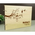 thumbnail image 4 of Photo Album Baby Shower Personalized Guestbook Wood Engraved Name And Date Custom Scrapbook, 4 of 6
