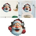 thumbnail image 2 of 3D Christmas Wall Stickers, Elk Santa Breaking Through Wall Design, Removable Peel and Stick Window Clings, Winter Holiday Party Decor -1Pcs, 2 of 6