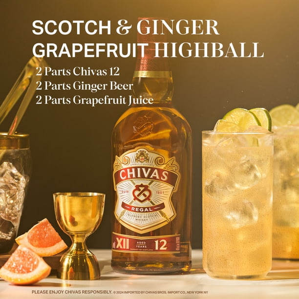 Chivas Regal 12 Year Scotch Whisky, 750 ml for Office Breakroom