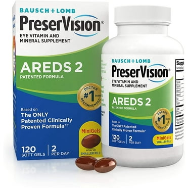 Bausch & Lomb Preservision Eye Vitamin & Mineral Supplement, 120 Softgel