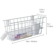 DMI Walker Basket with Removable Liner and Cup Holder, Fits Most Standard Walkers, Rust-Resistant, 16 x 5.5 x 7 in