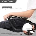 thumbnail image 4 of SCRAWLGOD Cow Print Brown Beige Set of 4 Non-Slip Computer Chair Slipcover with Arm Rest Slipcovers Dustproof Desk Chair Cover Crease Resistant Swivel Chair Protector, 4 of 7