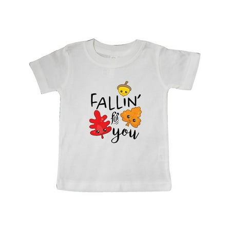 

Inktastic Fallin for You- cute autum leaves and acorn Gift Baby Boy or Baby Girl T-Shirt