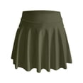 thumbnail image 7 of AJGRHE High Waist Swim Skirt with Zipper Pockets Two Piece Swimwear Bottoms for Beach Pool M White, 7 of 7