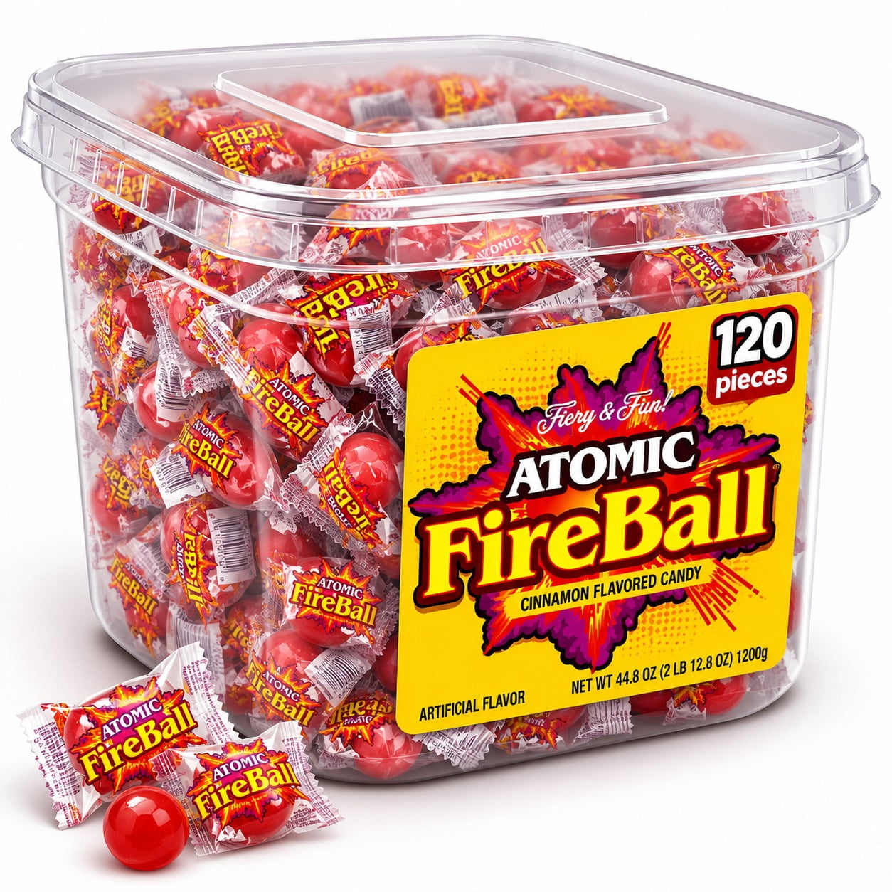 Ferrara Candy Atomic Fire Balls FireBall, 140 ea - Walmart.com