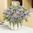 thumbnail image 2 of Mdesiwst Vintage Artificial Peony Flower Bouquet Non-fading Multi-functional Decoration Fake Peony Flower Bundle, 2 of 9