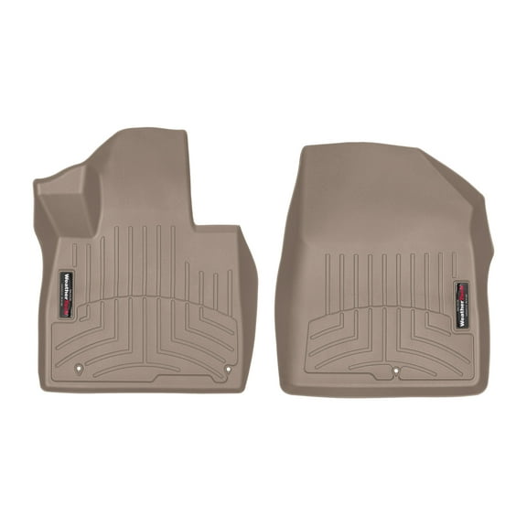 WeatherTech Custom Fit FloorLiners compatible with 2019-2020 Hyundai Santa Fe - 1st Row (Driver & Passenger), Tan
