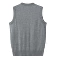 thumbnail image 3 of successthop Wool Sweaters for Men Cardigan Sleeveless Button Up V Neck Tops Winter Layer Look Knitwear with Pockets, 3 of 4